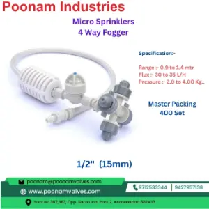 Micro Sprinklers 4 way Fogger